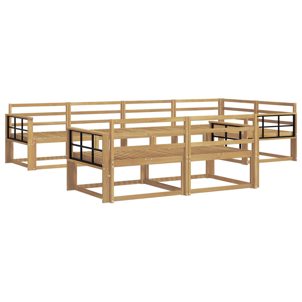 vidaXL Zestaw sof na zewnątrz 8 pcs Biały 327 x 168,5 x 73 cm