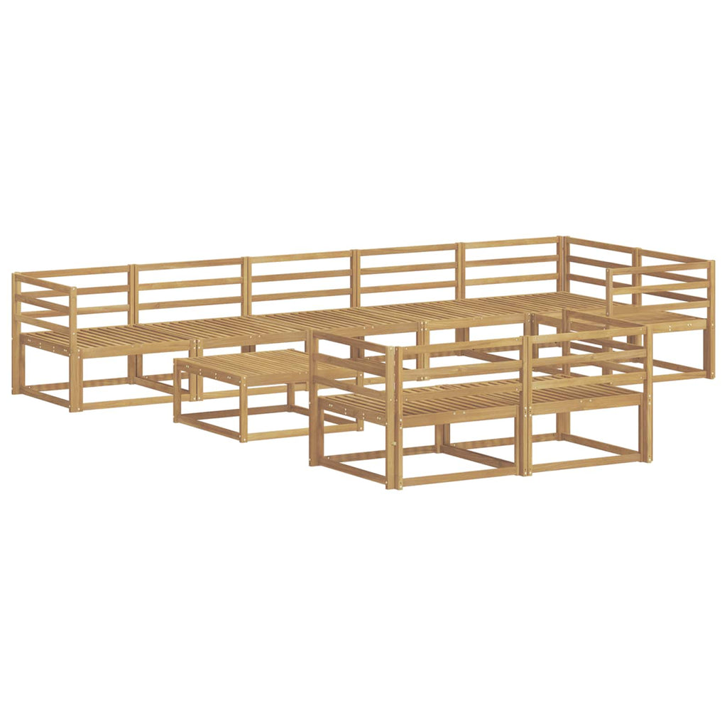 vidaXL Zestaw sof na zewnątrz 9 pcs Biały 79 x 79 x 37 cm