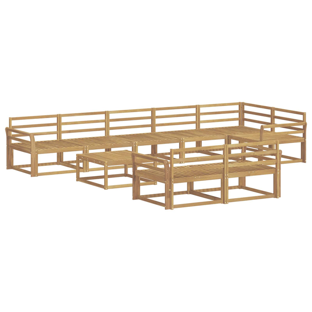 vidaXL Zestaw sof na zewnątrz 9 pcs Biały 79 x 79 x 37 cm
