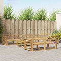 vidaXL Zestaw sof na zewnątrz 9 pcs Biały 79 x 79 x 37 cm