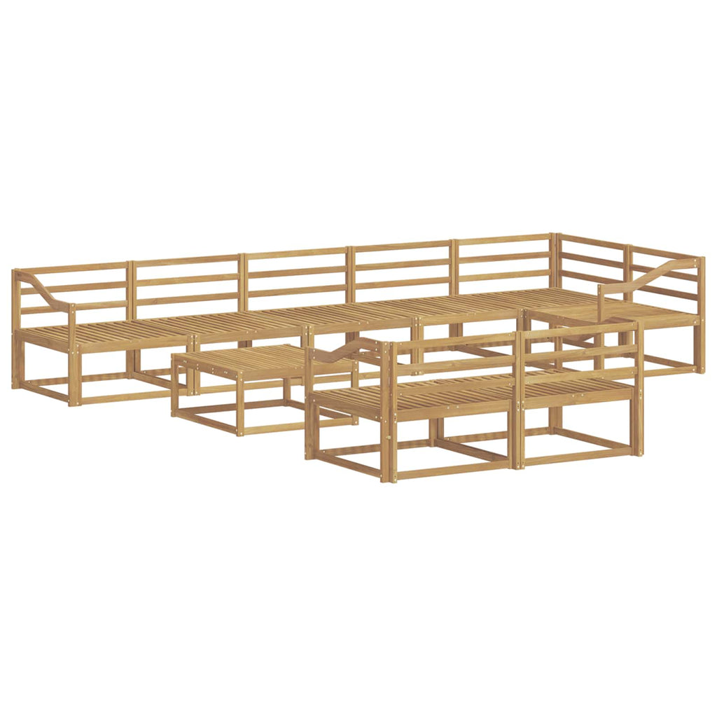 vidaXL Zestaw sof na zewnątrz 9 pcs Biały 79 x 79 x 37 cm