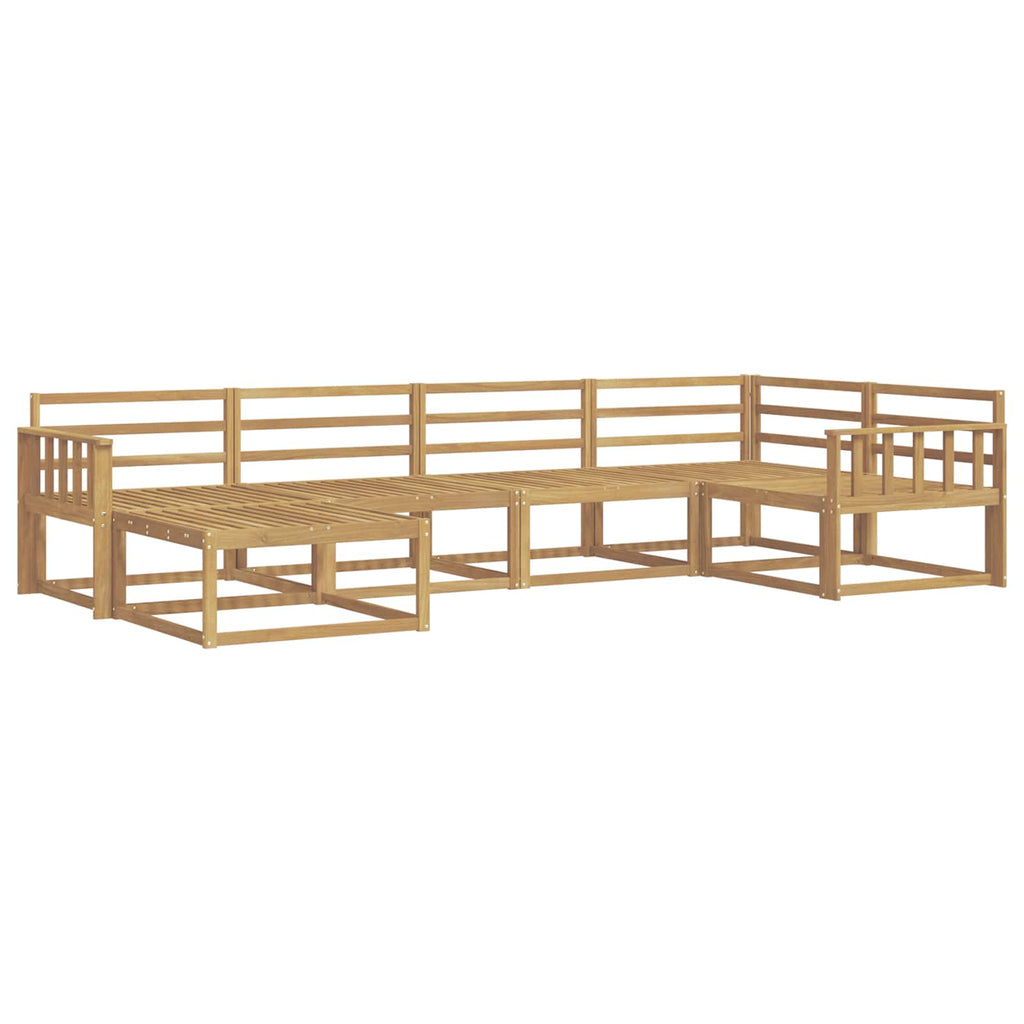 vidaXL Zestaw sof na zewnątrz 6 pcs Biały 327 x 168,5 x 73 cm