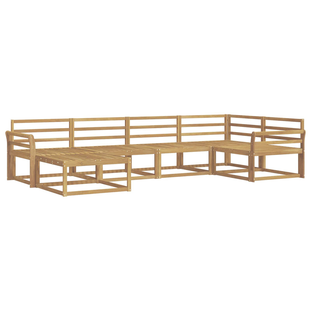 vidaXL Zestaw sof na zewnątrz 6 pcs Biały 329 x 170,5 x 73 cm