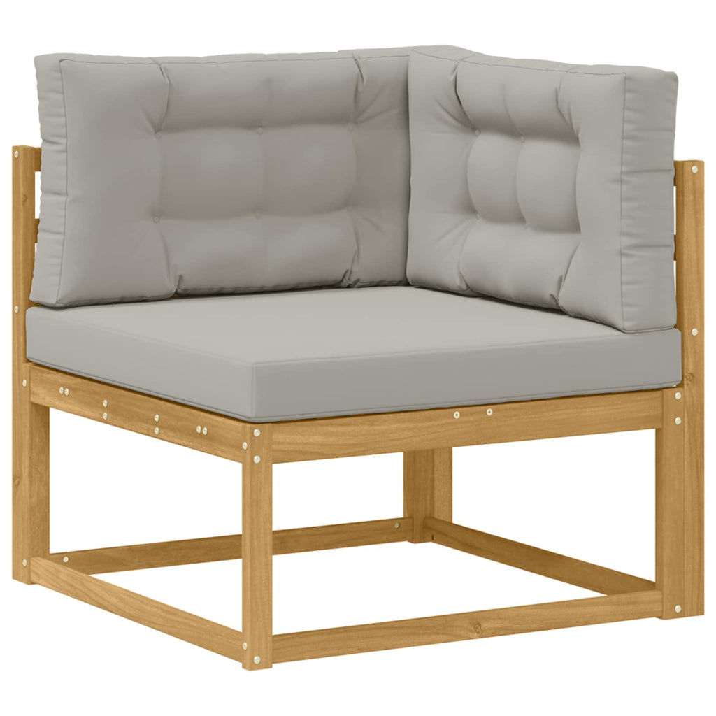 vidaXL Zestaw sof na zewnątrz 8 pcs Biały i jasnoszary