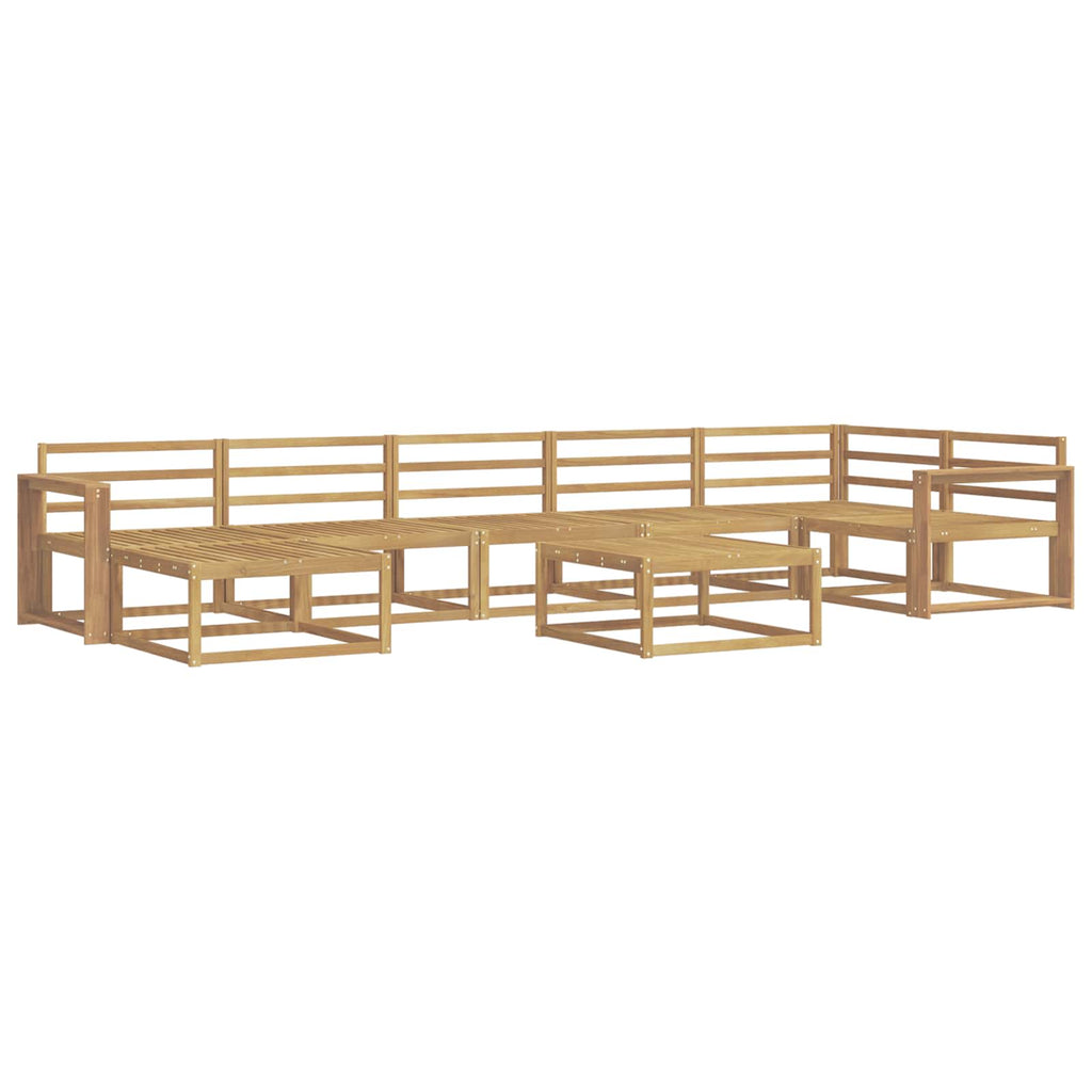vidaXL Zestaw sof na zewnątrz 8 pcs Biały Lite Drewno Akacji