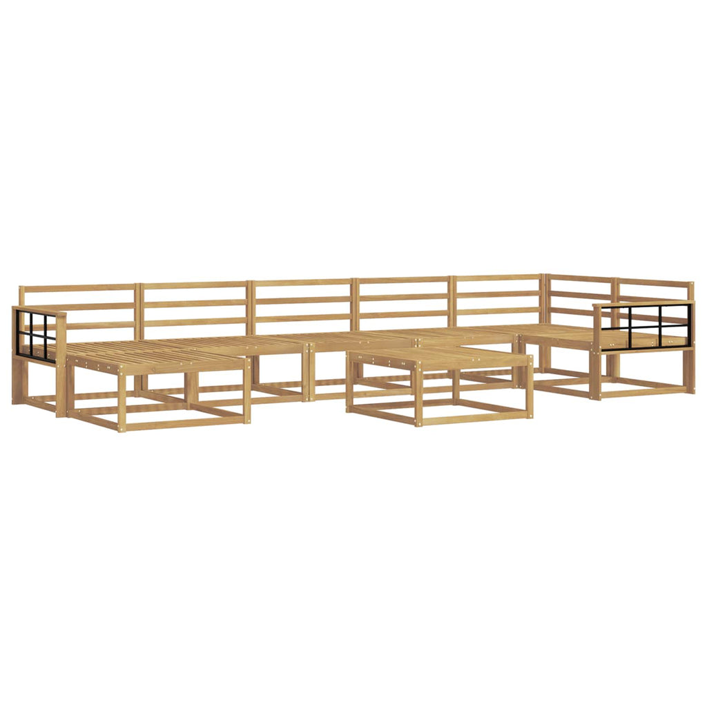 vidaXL Zestaw sof na zewnątrz 8 pcs Biały Lite Drewno Akacji