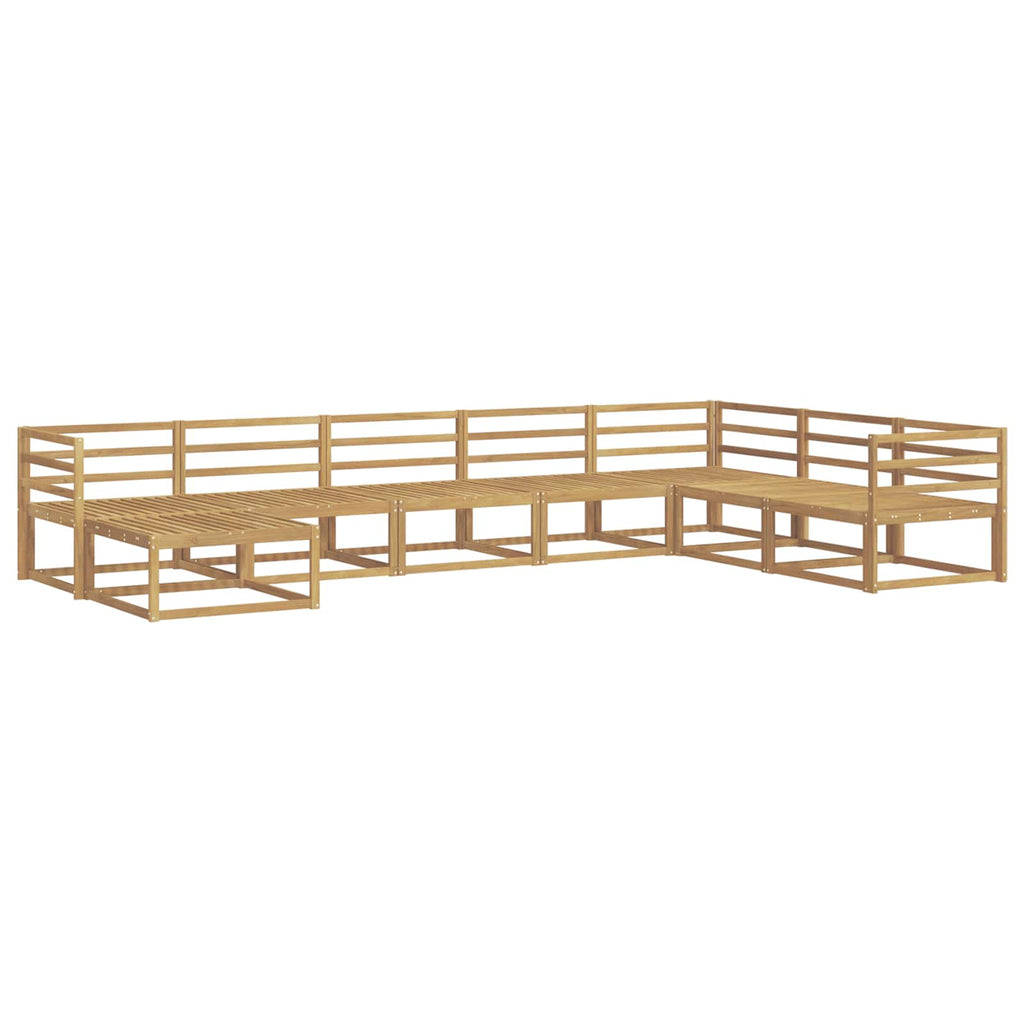 vidaXL Zestaw sof na zewnątrz 8 pcs Biały Lite Drewno Akacji