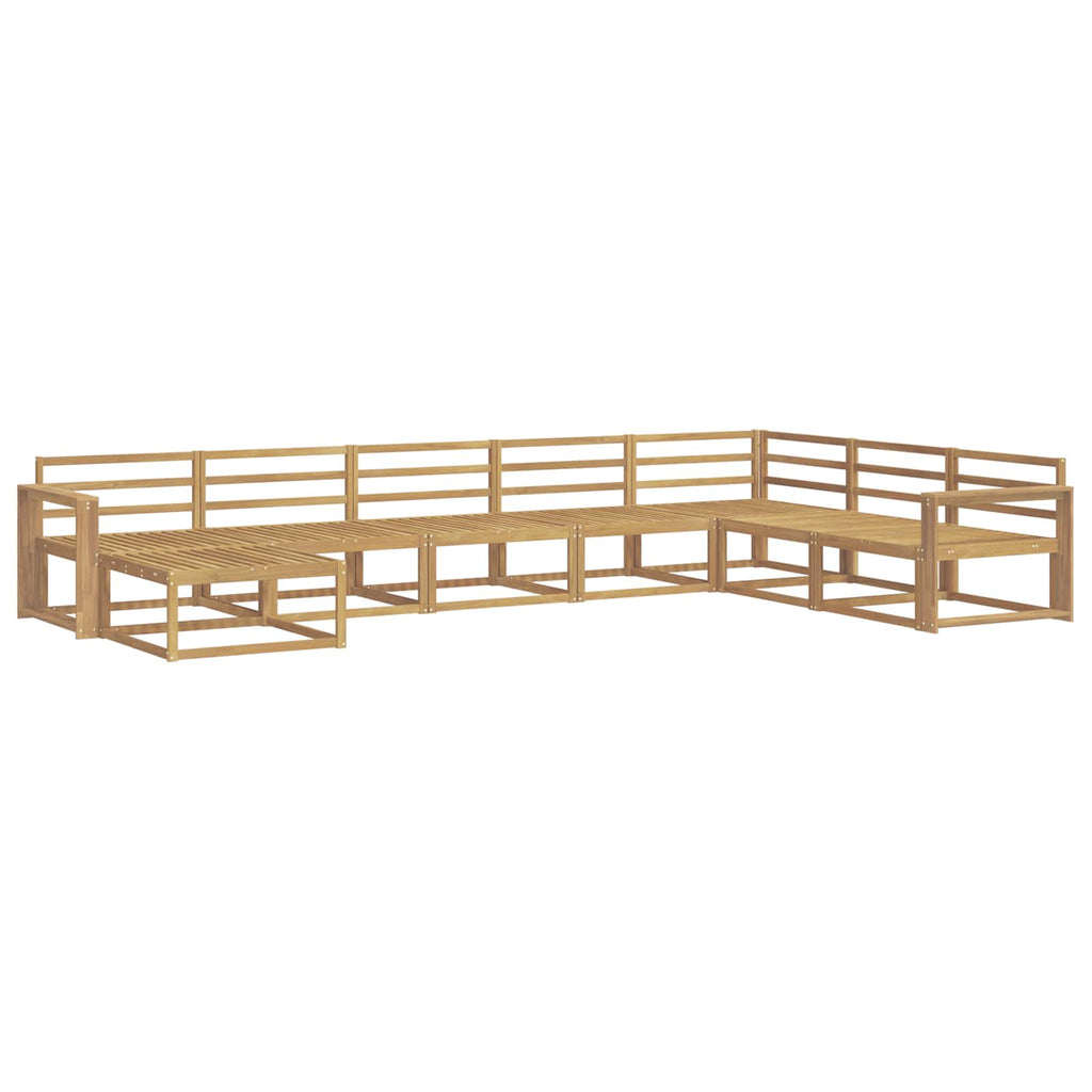 vidaXL Zestaw sof na zewnątrz 8 pcs Biały Lite Drewno Akacji