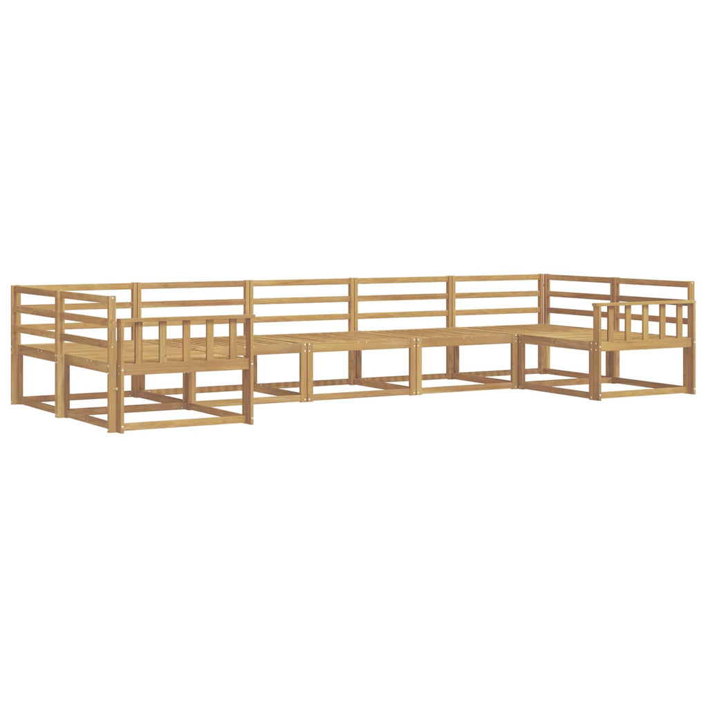 vidaXL Zestaw sof na zewnątrz 7 pcs Biały Lite Drewno Akacji