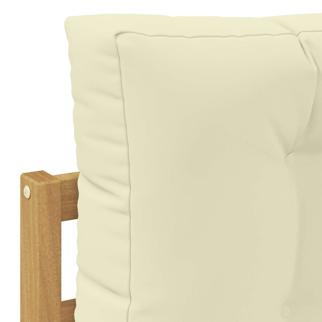 vidaXL Zestaw sof na zewnątrz z poduszką 7 pcs Biały i kremowy