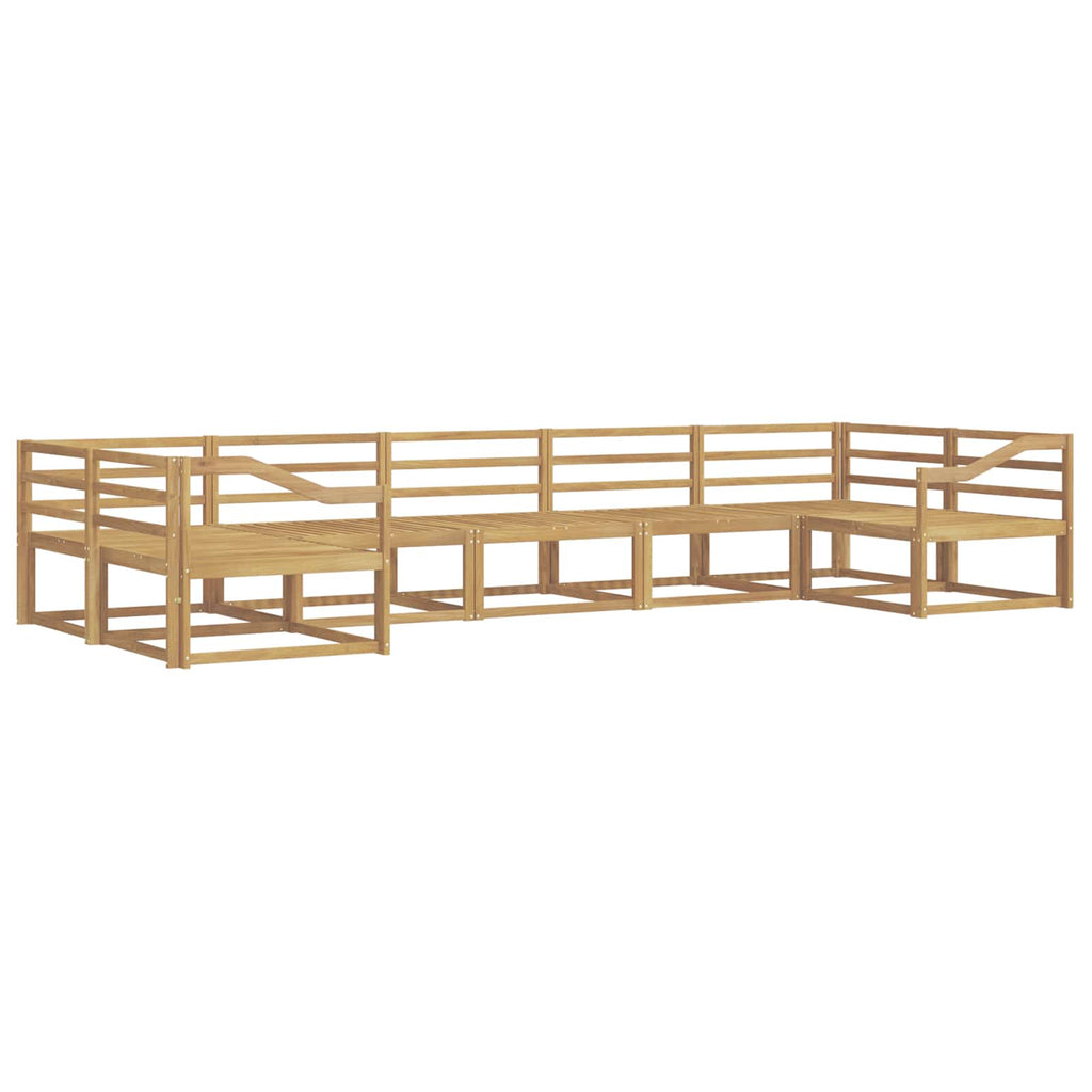 vidaXL Zestaw sof na zewnątrz 7 pcs Biały Lite Drewno Akacji