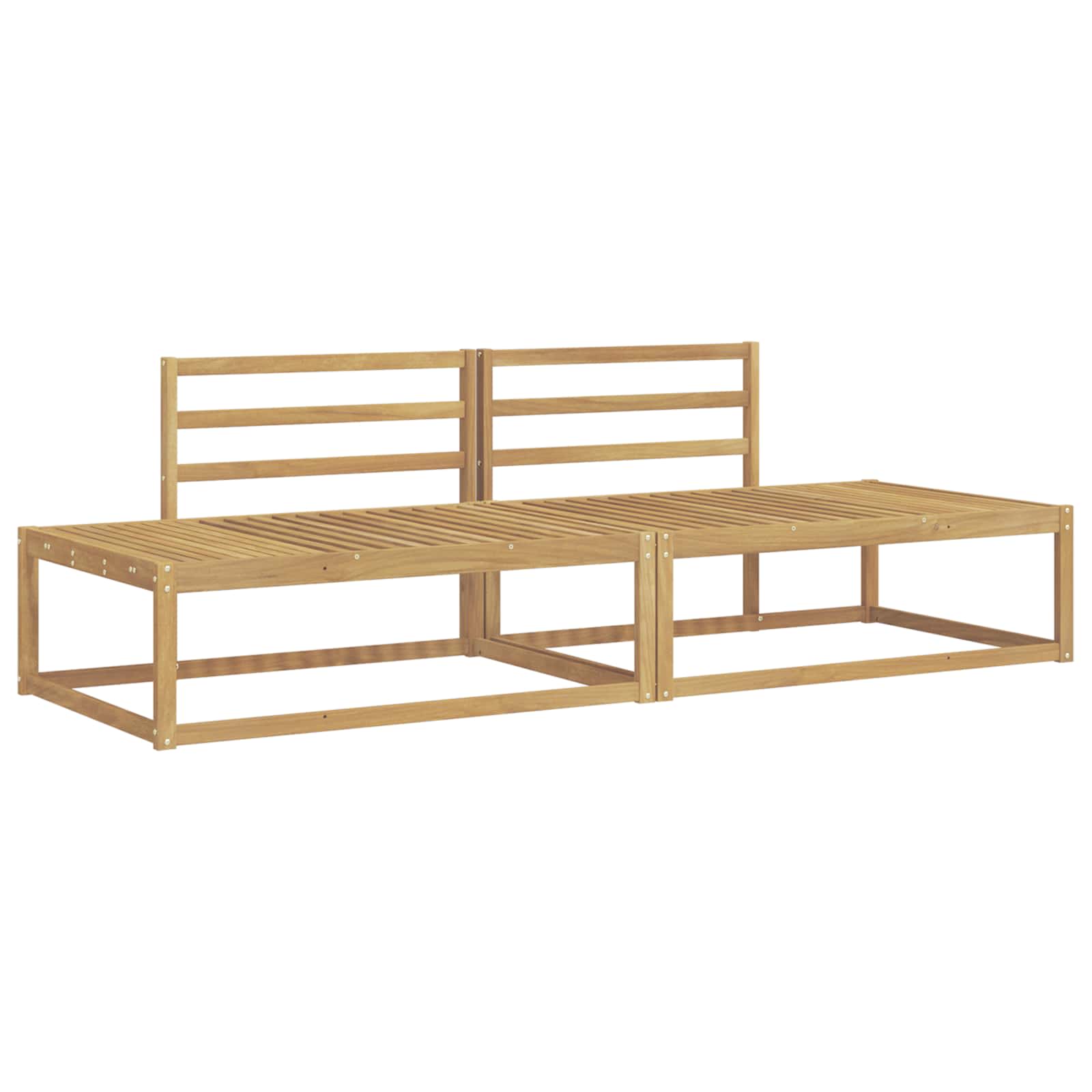 vidaXL Zestaw sof na zewnątrz Biały 230,5 x 83 x 73 cm