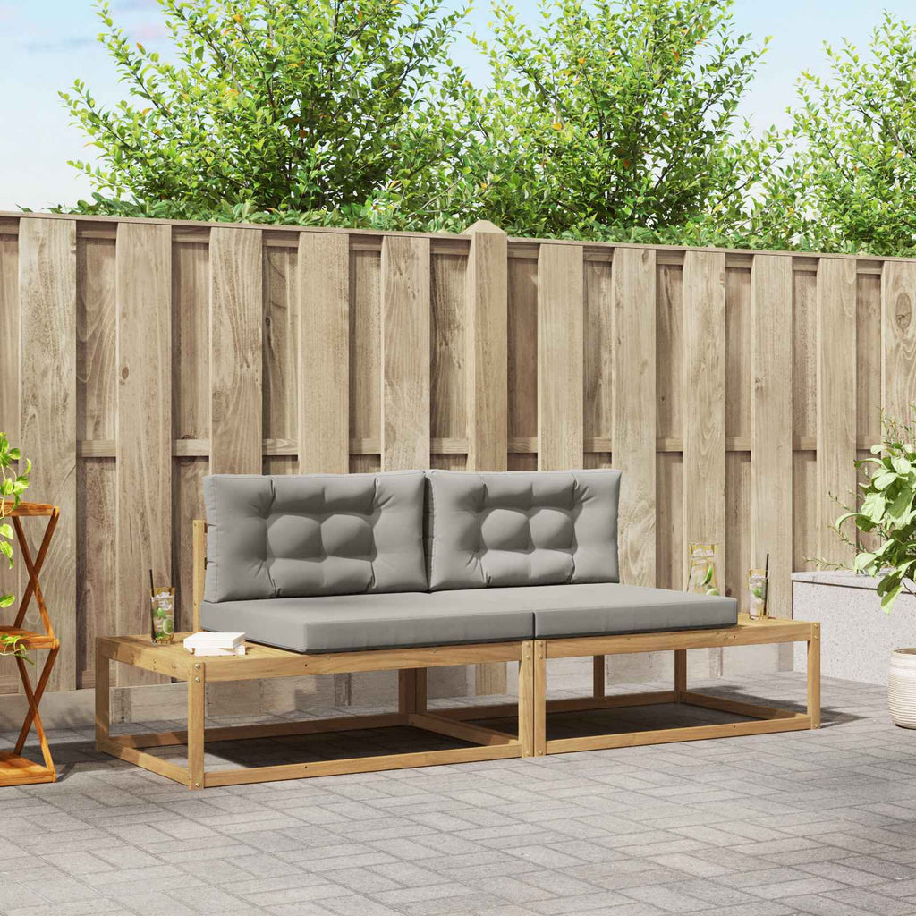vidaXL Zestaw sof na zewnątrz Biały 230,5 x 83 x 73 cm Poliester