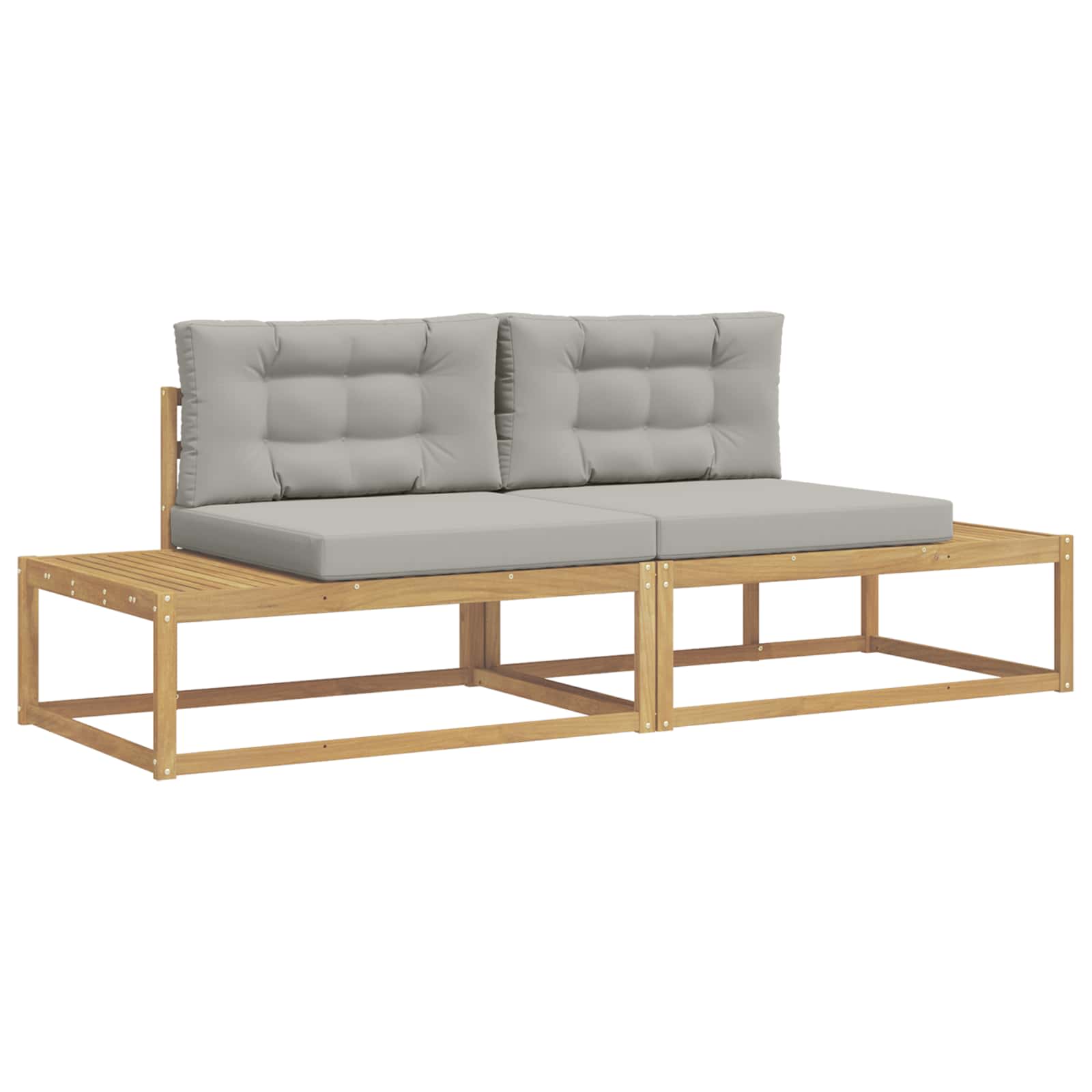 vidaXL Zestaw sof na zewnątrz Biały 230,5 x 83 x 73 cm Poliester