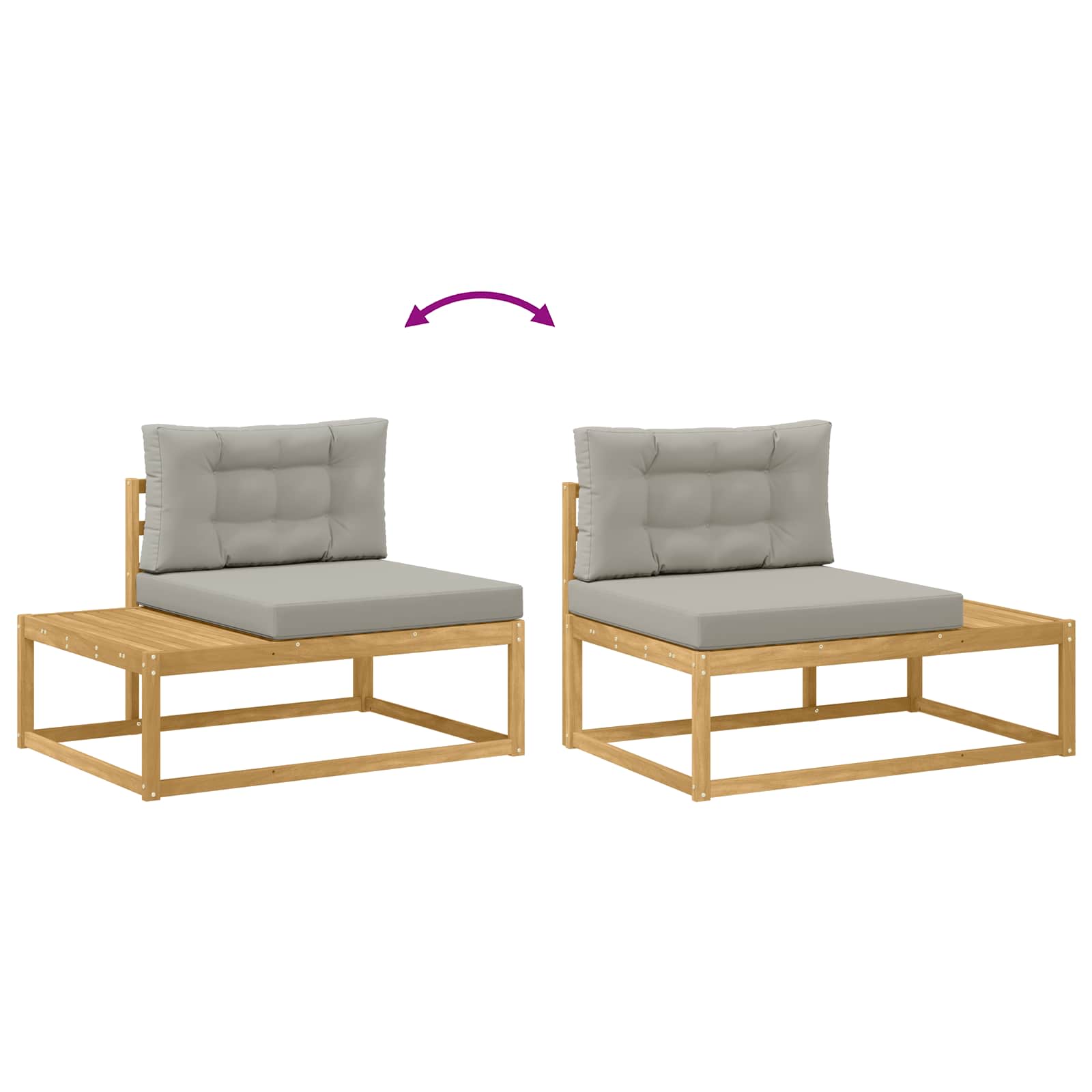 vidaXL Zestaw sof na zewnątrz Biały 230,5 x 83 x 73 cm Poliester