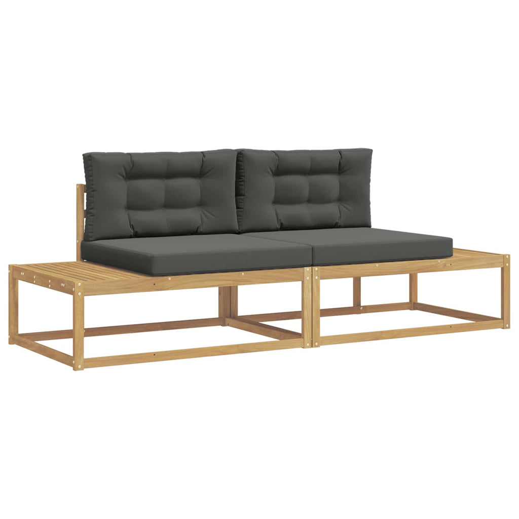 vidaXL Zestaw sof na zewnątrz Biały 230,5 x 83 x 73 cm Poliester