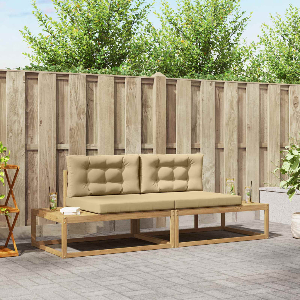 vidaXL Zestaw sof na zewnątrz Biały 230,5 x 83 x 73 cm Poliester
