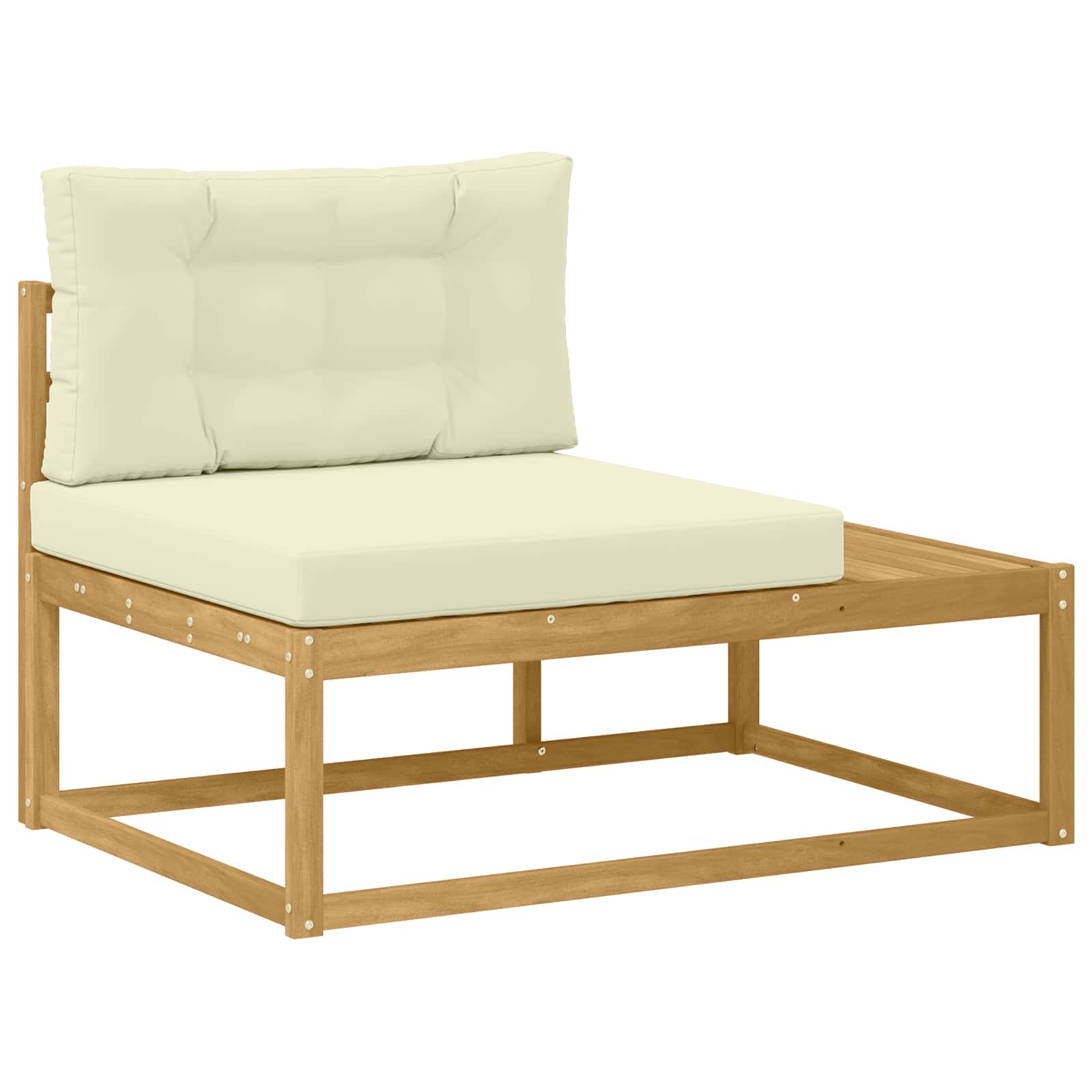 vidaXL Zestaw sof na zewnątrz Biały 277,5 x 198,5 x 73 cm Poliester