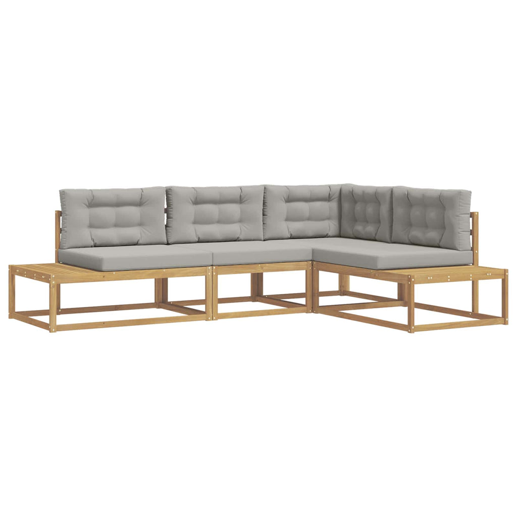 vidaXL Zestaw sof na zewnątrz Biały 277,5 x 198,5 x 73 cm Poliester