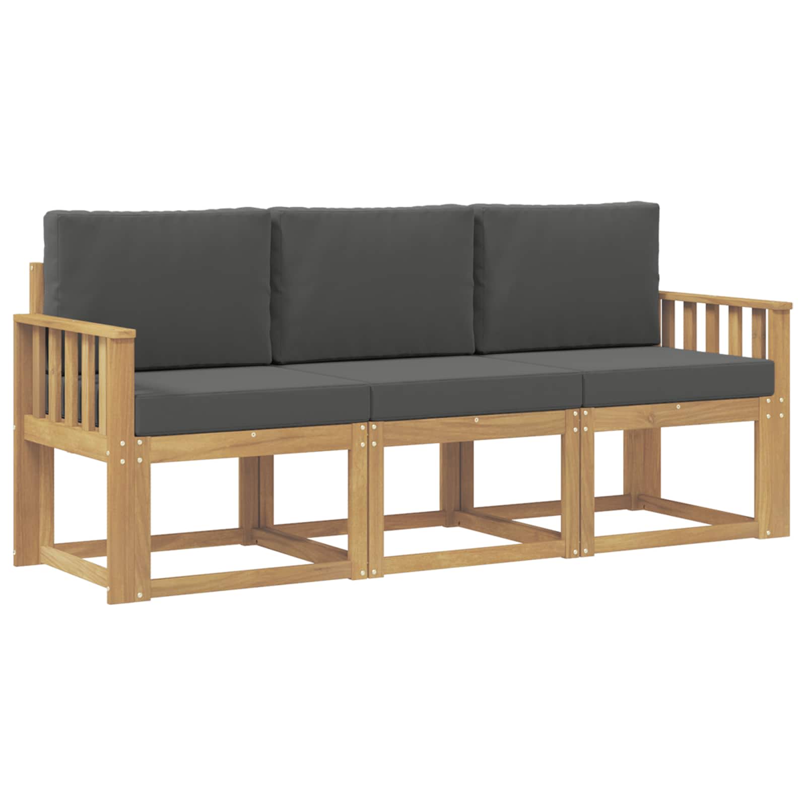 vidaXL Zestaw sof na zewnątrz 3 pcs