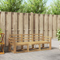 vidaXL Zestaw sof na zewnątrz 3 pcs Biały 194 x 63 x 73 cm
