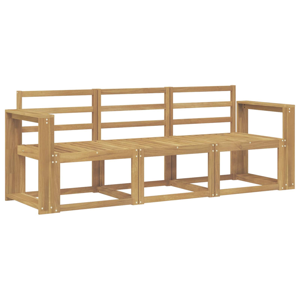 vidaXL Zestaw sof na zewnątrz 3 pcs Biały 197,5 x 63 x 73 cm