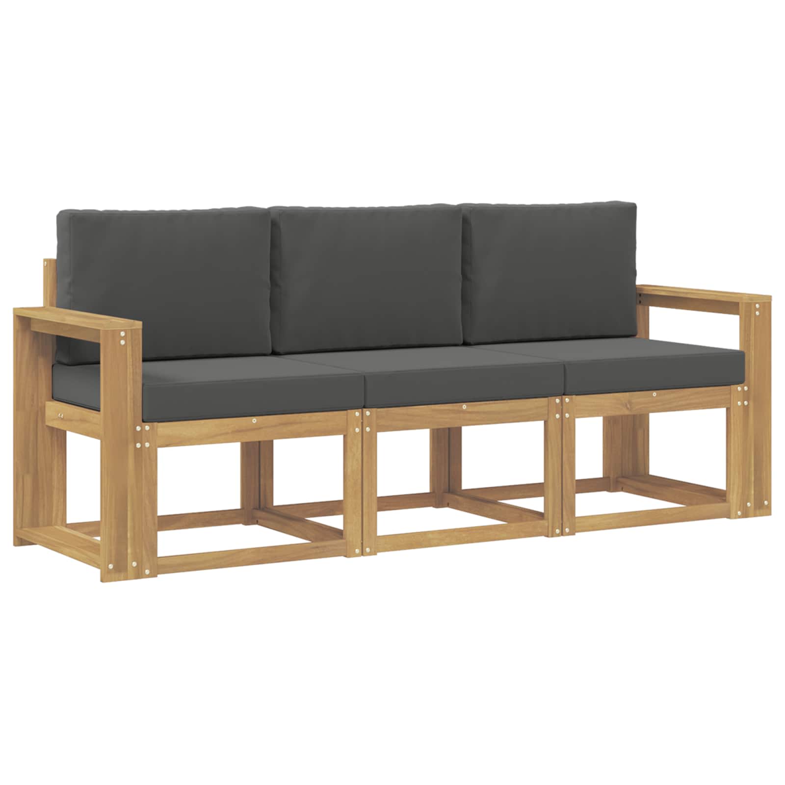 vidaXL Zestaw sof na zewnątrz 3 pcs