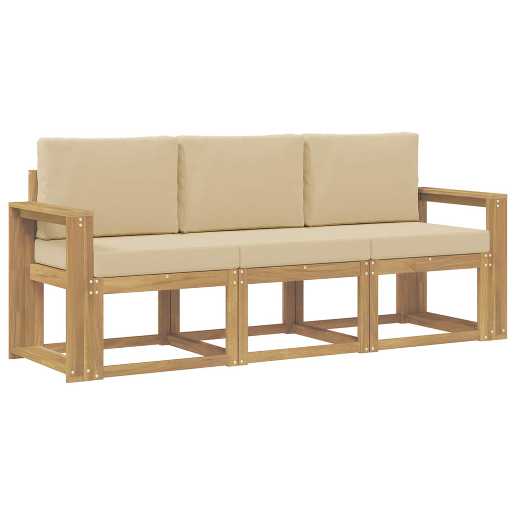 vidaXL Zestaw sof na zewnątrz 3 pcs