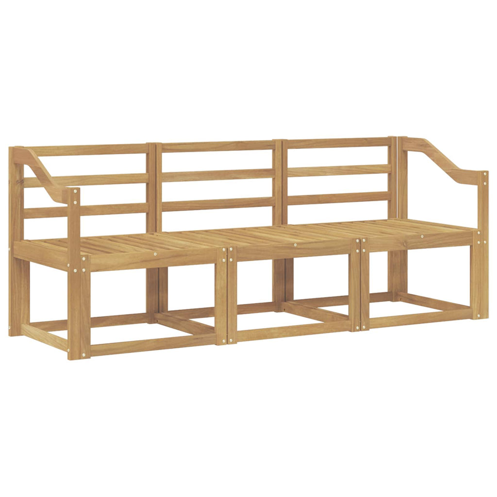 vidaXL Zestaw sof na zewnątrz 3 pcs Biały 185,5 x 63 x 73 cm
