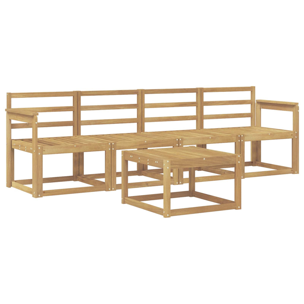 vidaXL Zestaw sof na zewnątrz 5 pcs Biały 59 x 59 x 37 cm