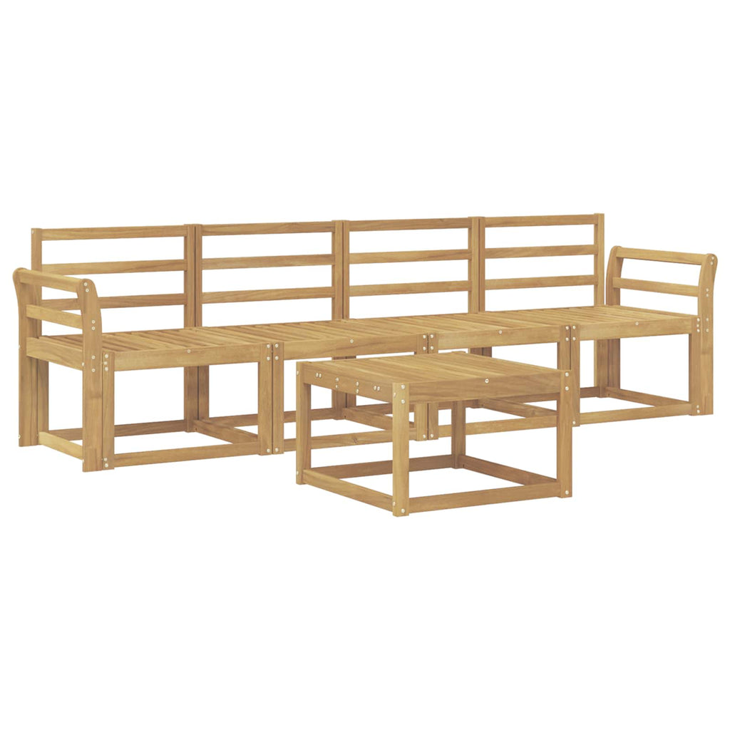 vidaXL Zestaw sof na zewnątrz 5 pcs Biały 59 x 59 x 37 cm