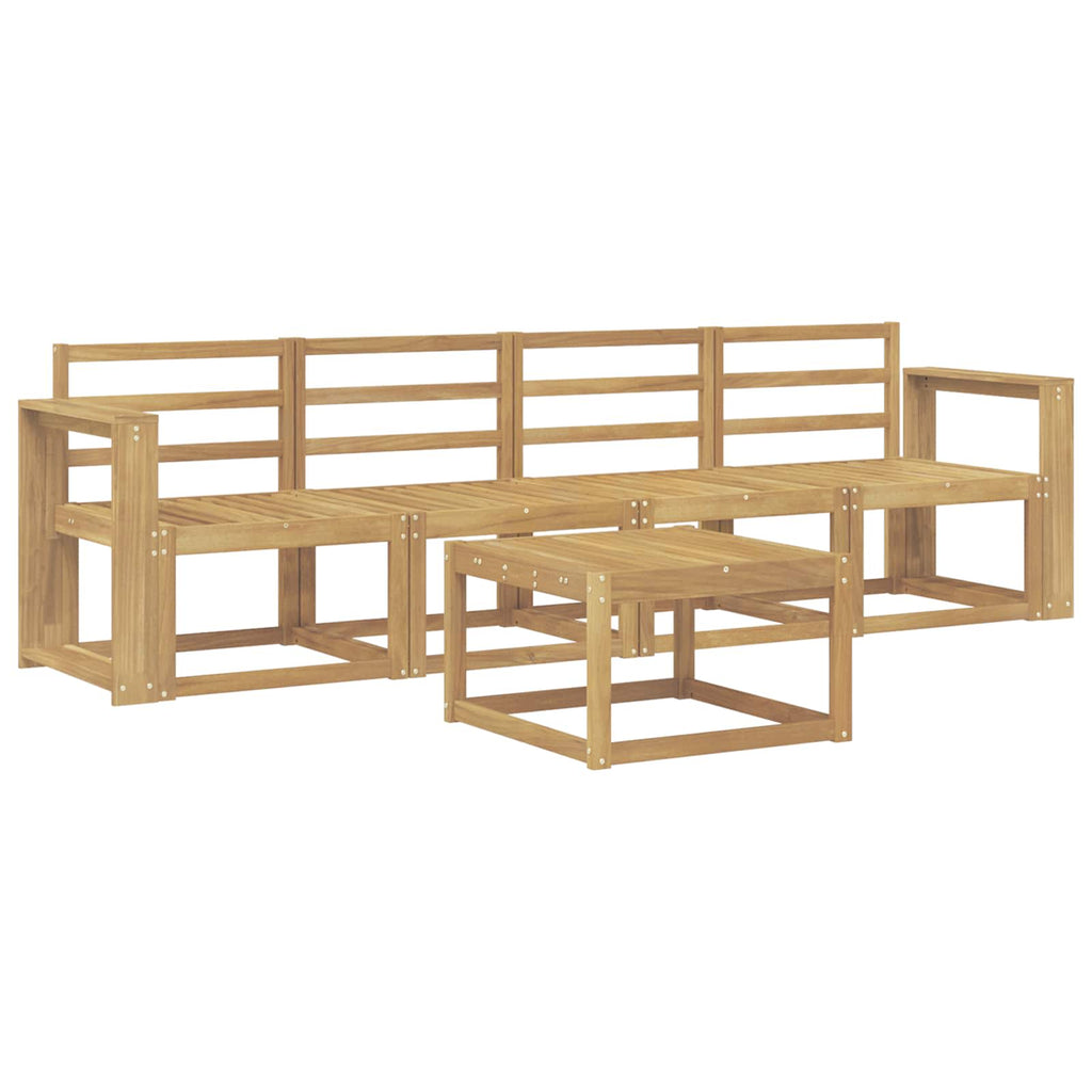 vidaXL Zestaw sof na zewnątrz 5 pcs Biały 59 x 59 x 37 cm