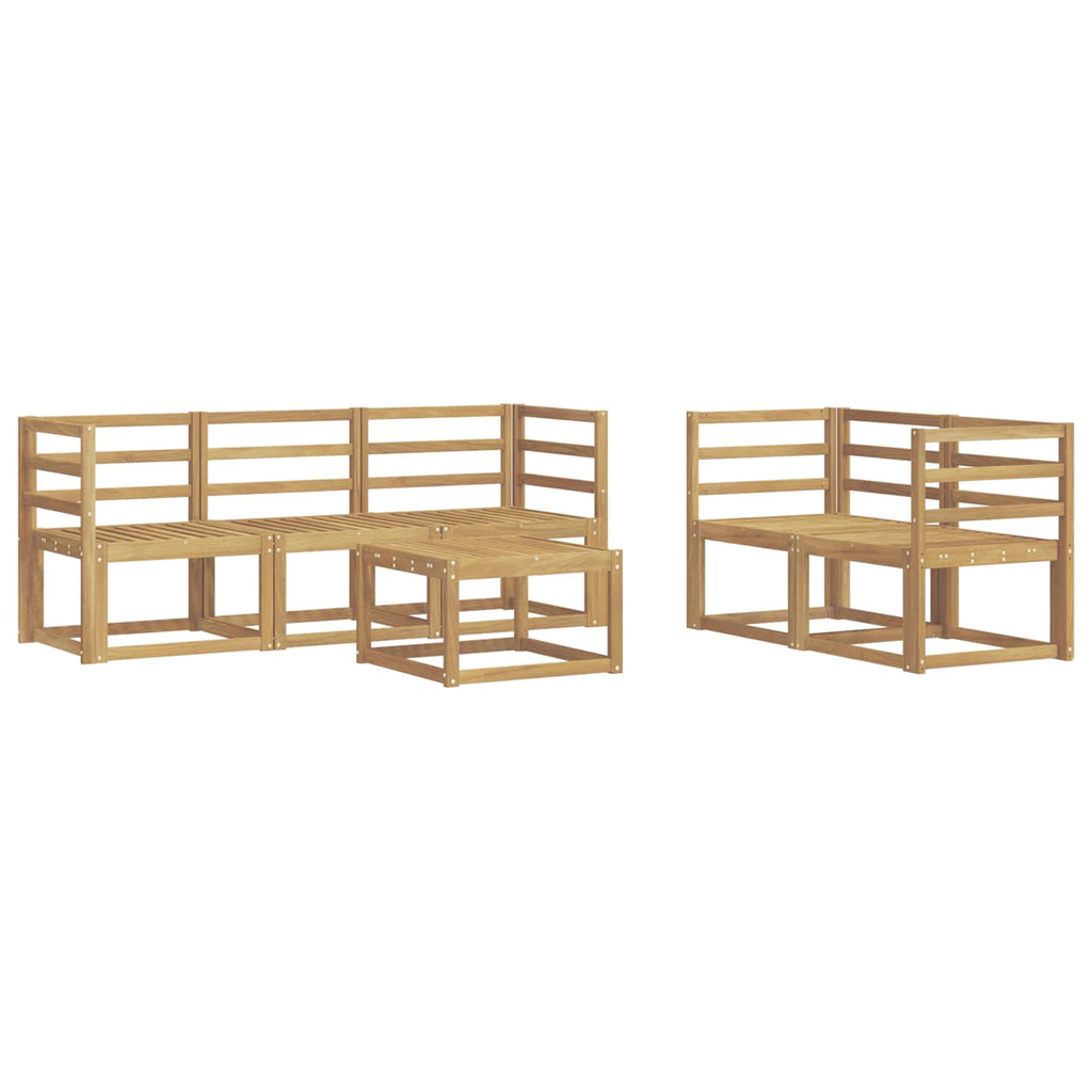 vidaXL Zestaw sof na zewnątrz 6 pcs Biały 59 x 59 x 37 cm