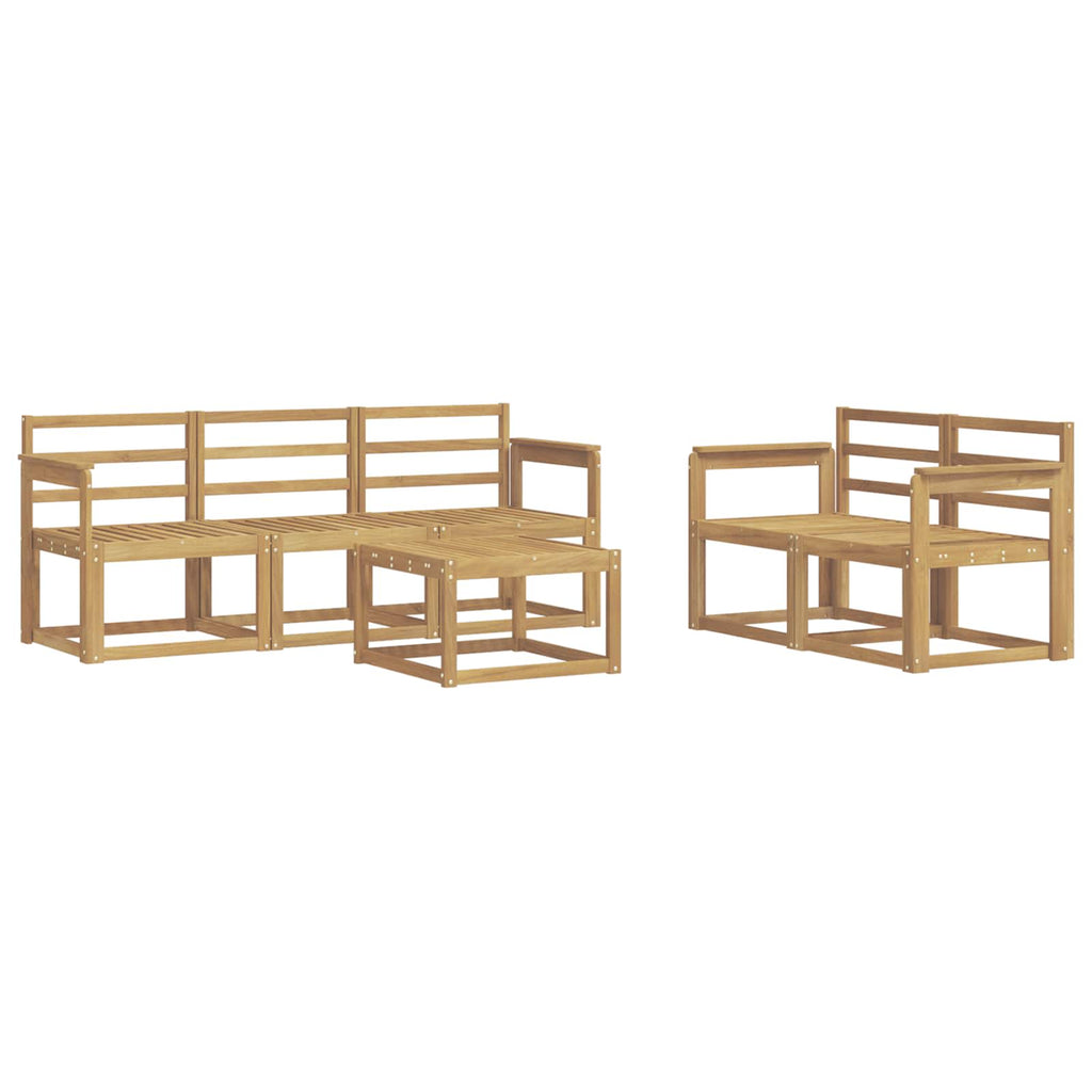 vidaXL Zestaw sof na zewnątrz 6 pcs Biały 59 x 59 x 37 cm