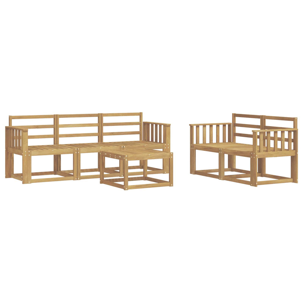 vidaXL Zestaw sof na zewnątrz 6 pcs Biały 59 x 59 x 37 cm