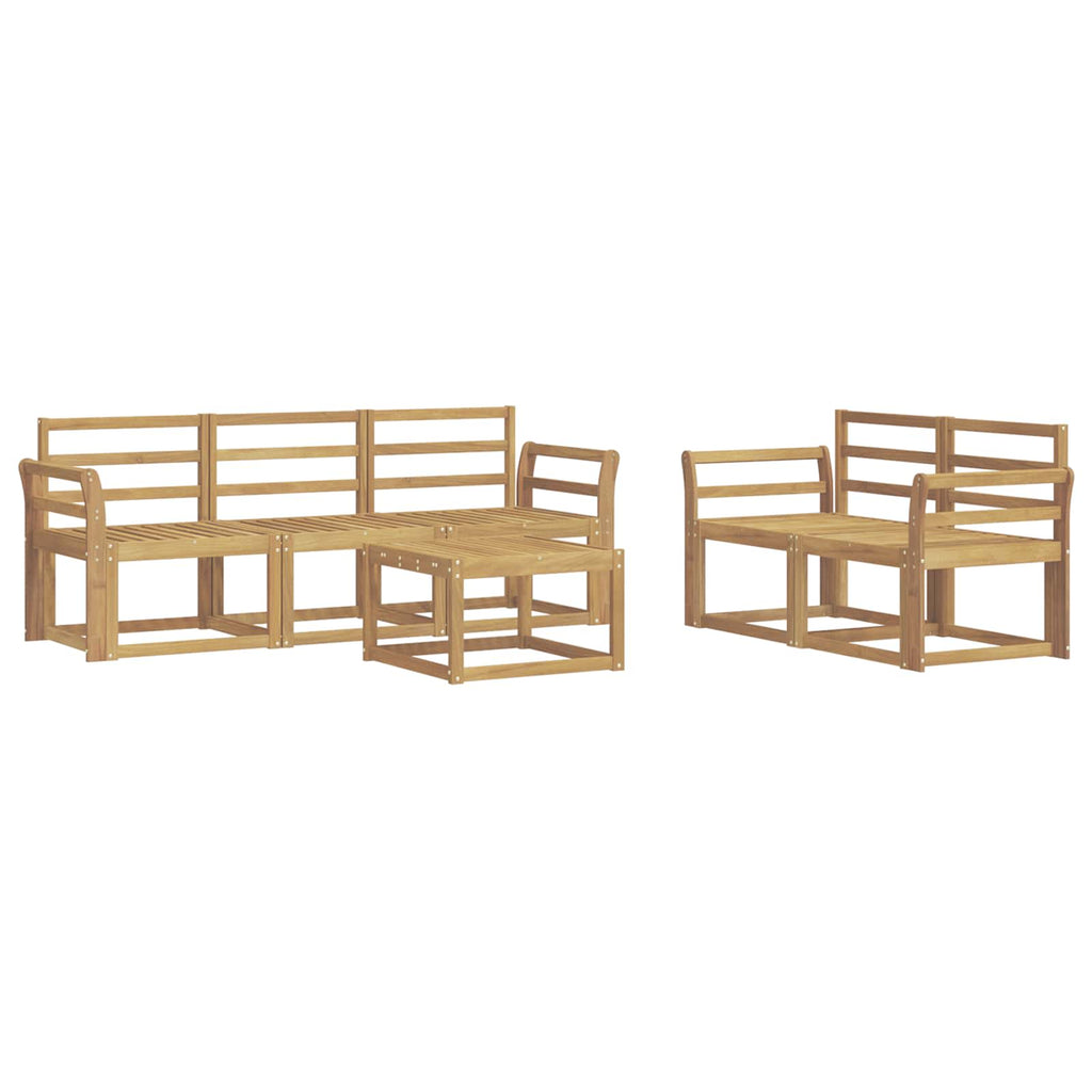 vidaXL Zestaw sof na zewnątrz 6 pcs Biały 59 x 59 x 37 cm