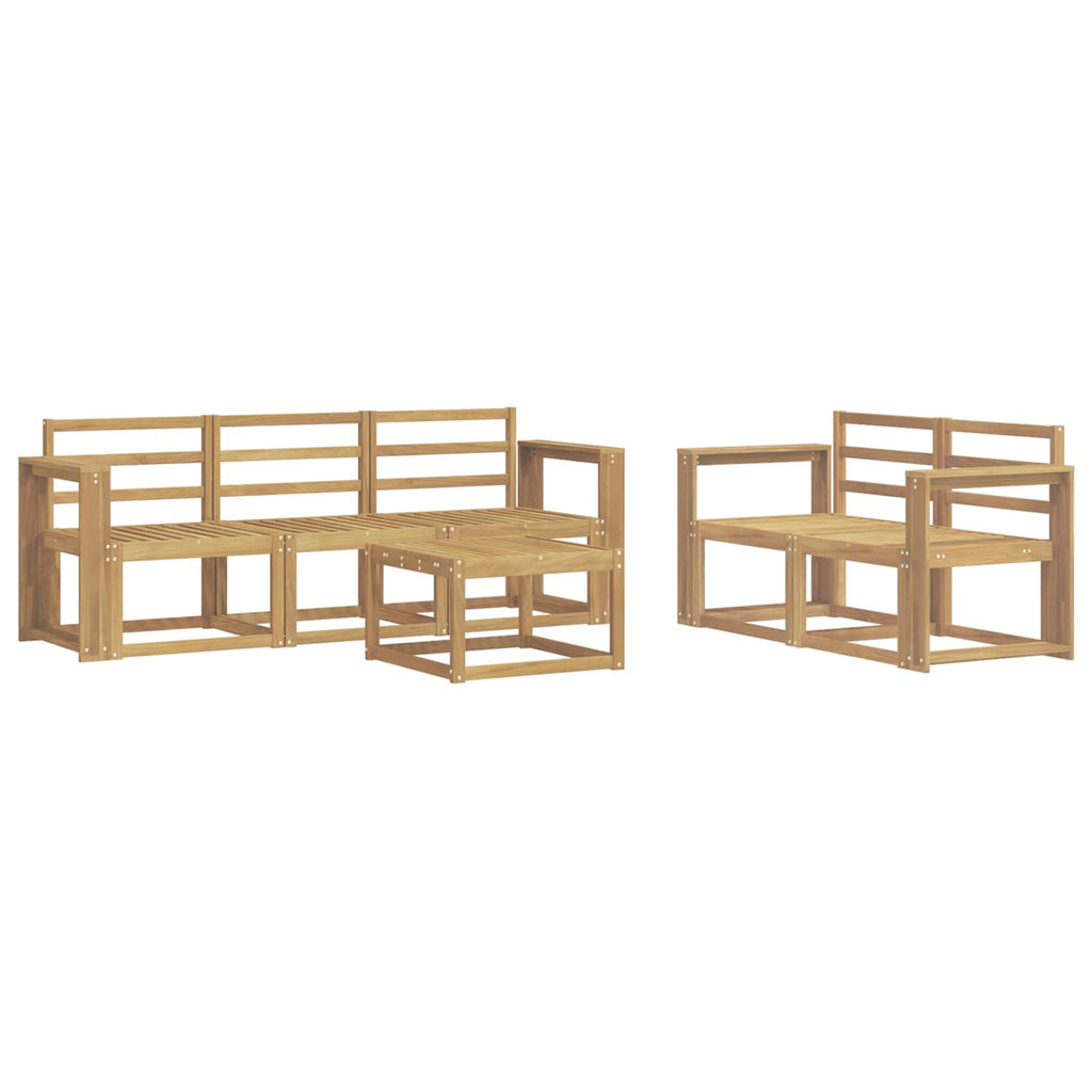 vidaXL Zestaw sof na zewnątrz 6 pcs Biały 59 x 59 x 37 cm