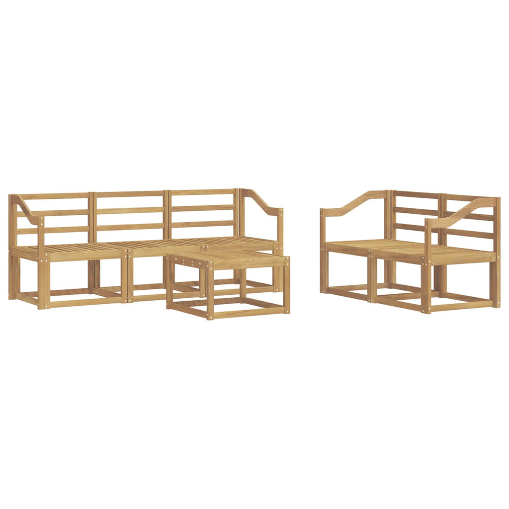 vidaXL Zestaw sof na zewnątrz 6 pcs Biały 59 x 59 x 37 cm