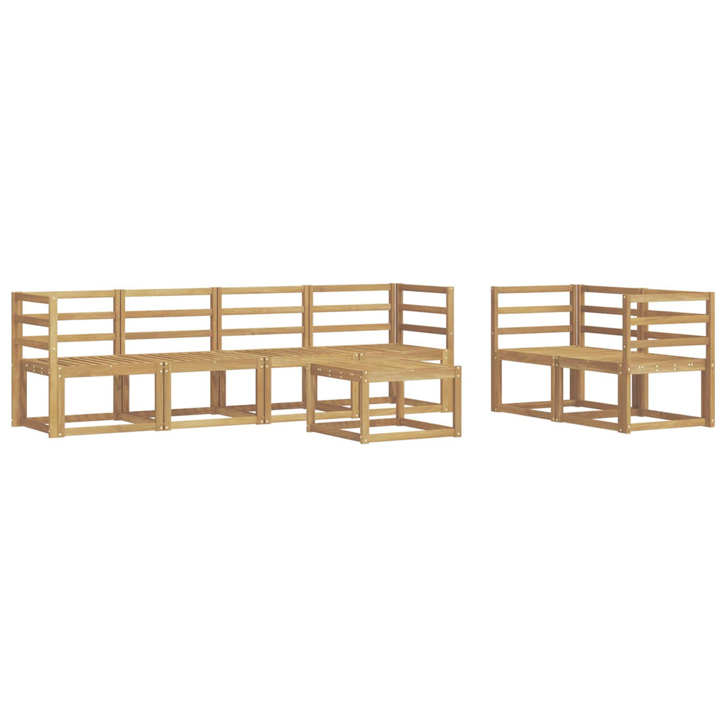 vidaXL Zestaw sof na zewnątrz 7 pcs Biały 59 x 59 x 37 cm