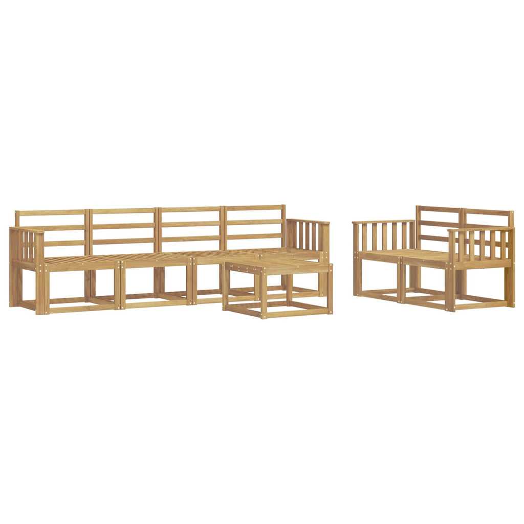 vidaXL Zestaw sof na zewnątrz 7 pcs Biały 59 x 59 x 37 cm
