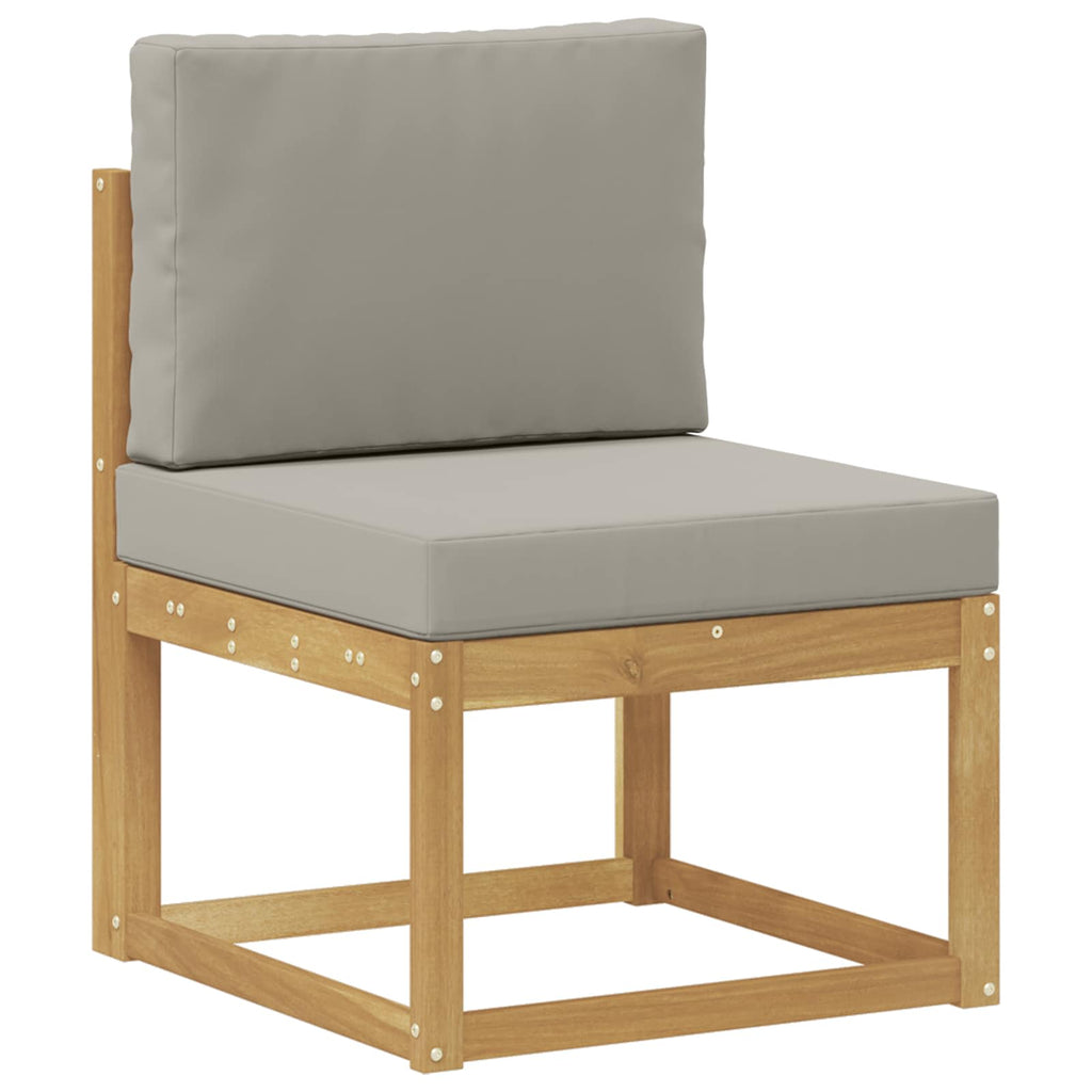 vidaXL Zestaw sof na zewnątrz 7 pcs Biały i jasnoszary 59 x 59 x 37 cm