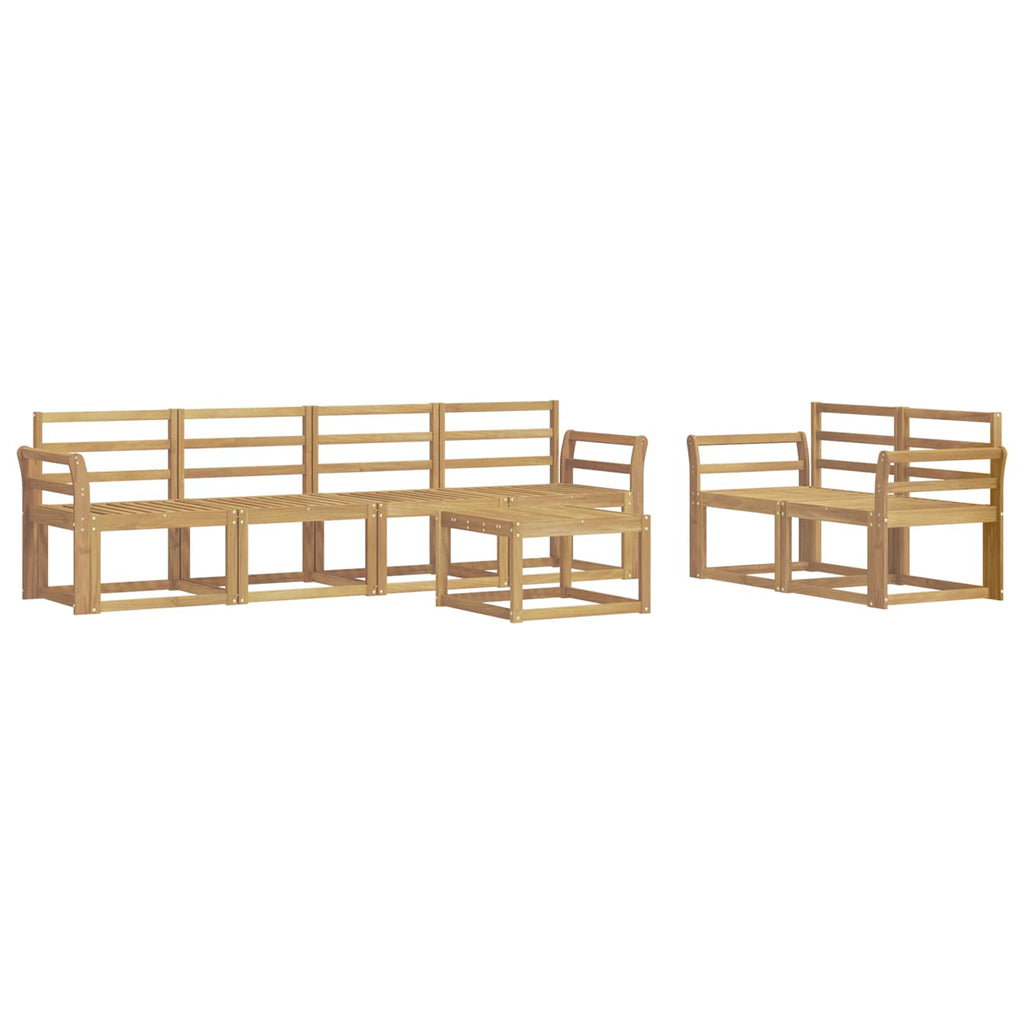 vidaXL Zestaw sof na zewnątrz 7 pcs Biały 59 x 59 x 37 cm