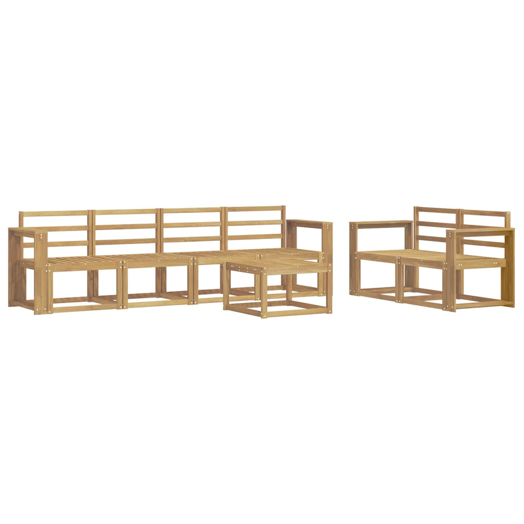 vidaXL Zestaw sof na zewnątrz 7 pcs Biały 59 x 59 x 37 cm