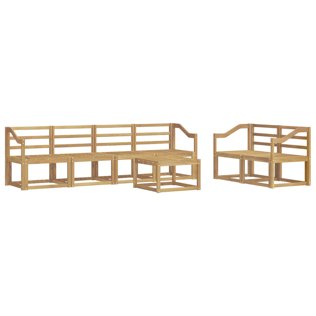 vidaXL Zestaw sof na zewnątrz 7 pcs Biały 59 x 59 x 37 cm