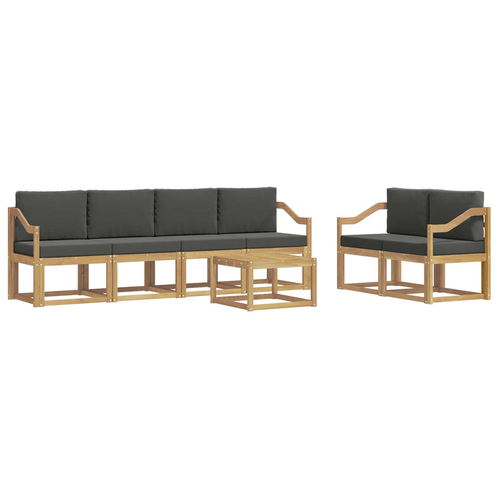 vidaXL Zestaw sof na zewnątrz z poduszką 7 pcs Biały i antracyt