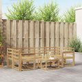 vidaXL Zestaw sof na zewnątrz 7 pcs Biały 59 x 59 x 37 cm