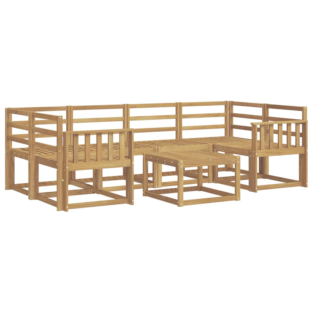 vidaXL Zestaw sof na zewnątrz 7 pcs Biały 59 x 59 x 37 cm