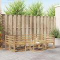 vidaXL Zestaw sof na zewnątrz 7 pcs Biały 59 x 59 x 37 cm