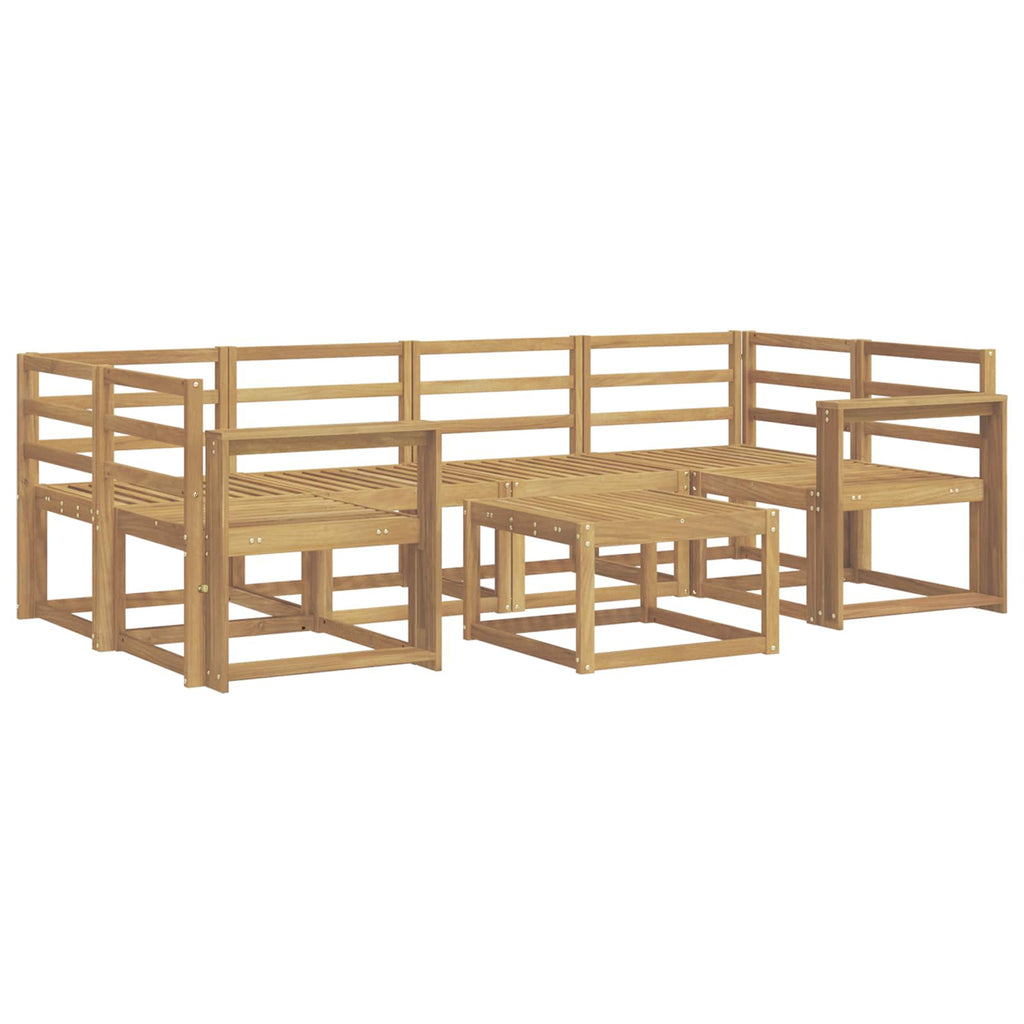 vidaXL Zestaw sof na zewnątrz 7 pcs Biały 59 x 59 x 37 cm