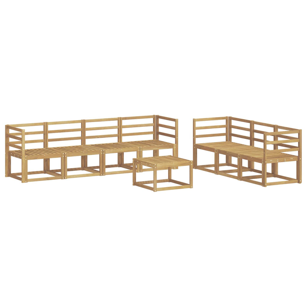 vidaXL Zestaw sof na zewnątrz 8 pcs Biały 59 x 59 x 37 cm